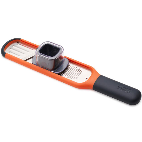 Orange Joseph Joseph Handi-Grate 2-in-1 Mini Grater and Slicer