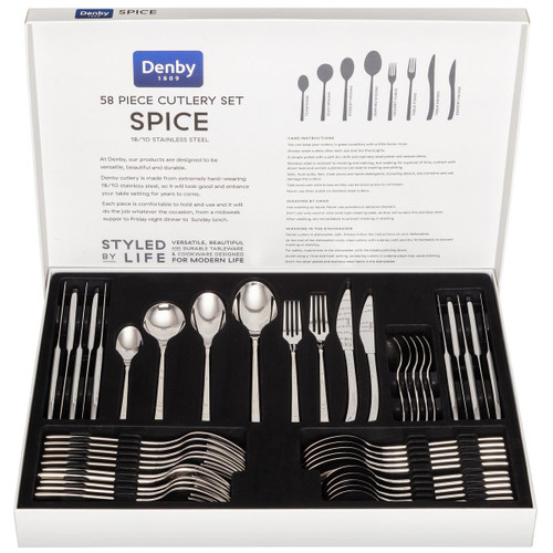 Denby Spice 58 Piece Cutlery Set Denby Spice 58 Piece Cutlery Set