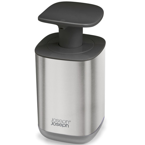 Grey Joseph Joseph Steel Presto Soap Pump