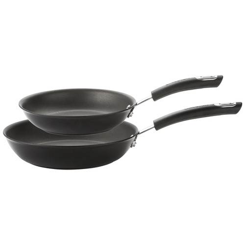 Black Circulon Total Hard Anodised Twin Pack Open Frypan