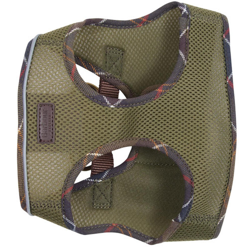 Olive Barbour Mesh Dog Harness