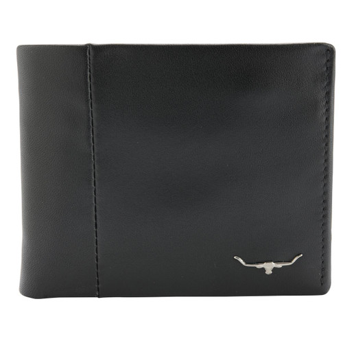 Black R.M. Williams Mens Wallet With Coin Pocket