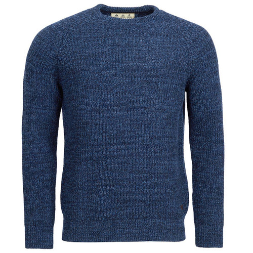 Navy Barbour Mens Horseford Crew Jumper