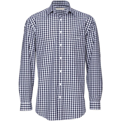 Navy/White R.M. Williams Mens Collins Shirt