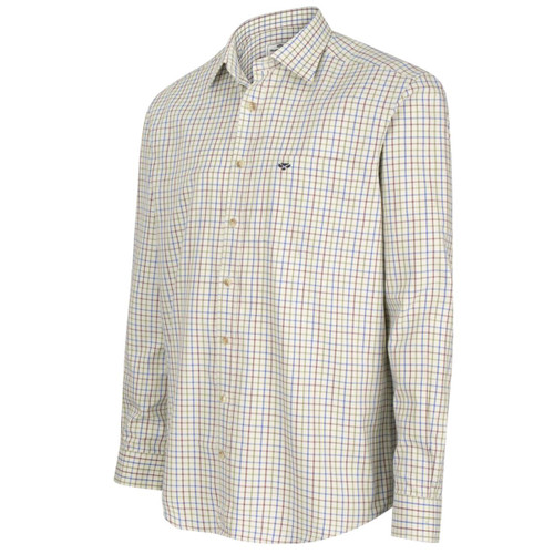Wine/Blue/Green Hoggs Of Fife Inverness Cotton Tattersall Shirt Wine/Blue/Green Hoggs Of Fife Inverness Cotton Tattersall Shirt