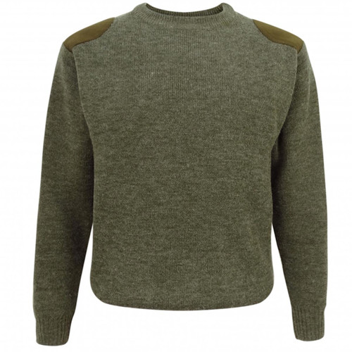 Soft Green Hoggs Of Fife Melrose Hunting Pullover