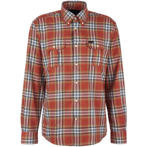 Rust Barbour Mens Singsby Thermo Weave Shirt