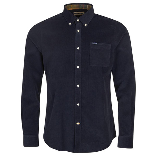 Navy Barbour Mens Ramsay Tailored Shirt
