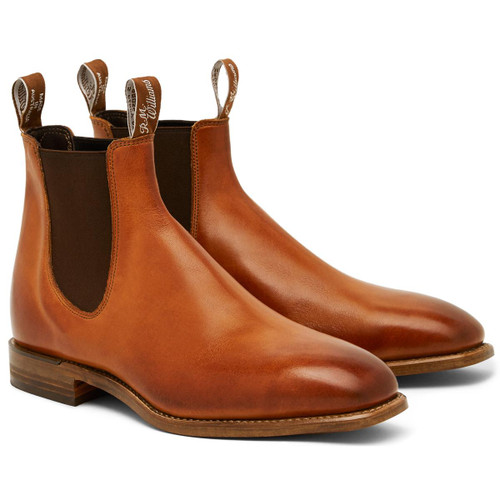 R.M.WILLIAMS Gardener Commando Leather Chelsea Boots for Men in