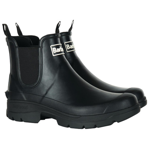 Black Barbour Mens Nimbus Wellington Boots
