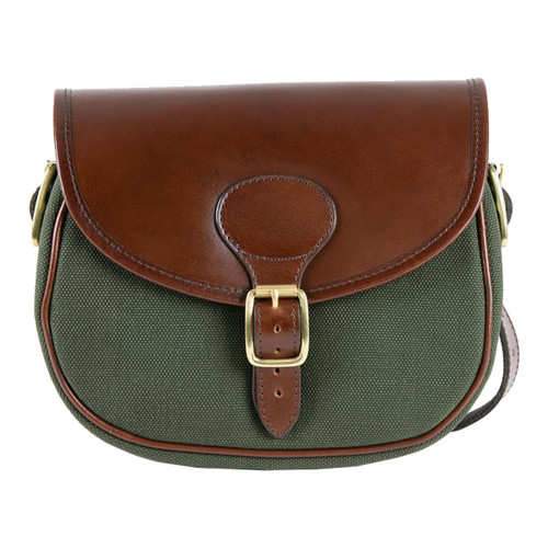 Teales Huntsman Cartridge Bag in Brandy & Forest