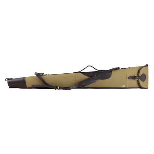 Huntsman Leather & Khaki Canvas Buckle Flap Slip