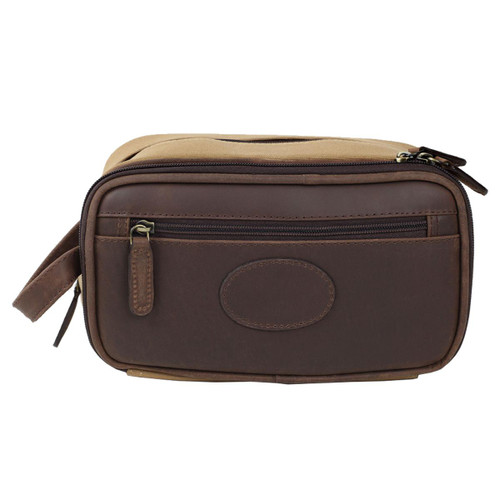 Teales Leather Wash Bag