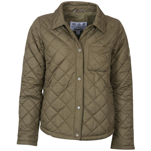 Dusky Green Barbour Womens Blue Caps Quilted Jacket