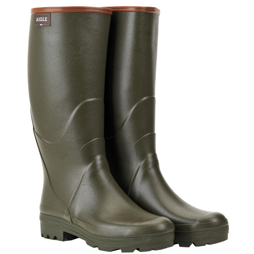 Kaki Aigle Unisex Chambord 2 Pro Wellington Boots