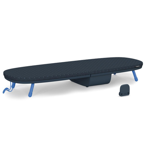Black/Blue Joseph Joseph Pocket Plus Folding Table-Top Ironing Board