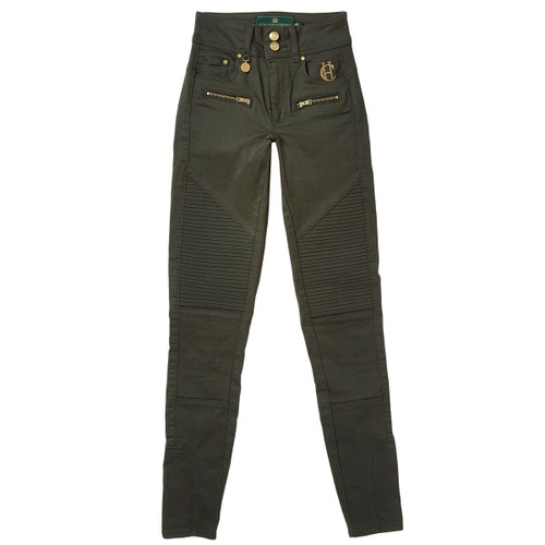 Hunter Green Holland Cooper Womens Biker Jean