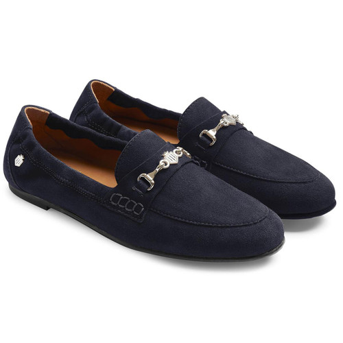 Navy Fairfax & Favor Womens Newmarket Loafers