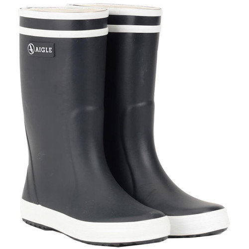 Navy/White Aigle Childrens Lolly Pop Wellington Boots