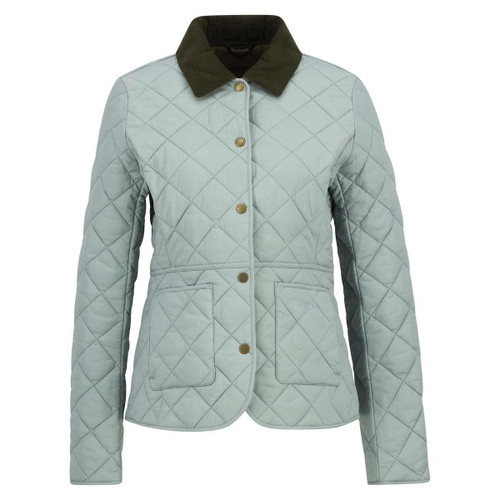 Blue Sage/Olive Barbour Womens Deveron Quilted Jacket