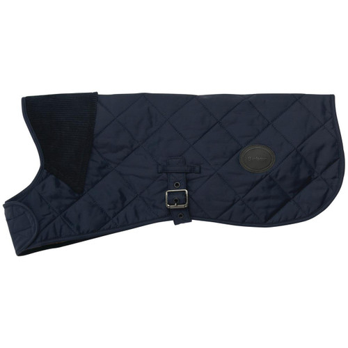 Navy Barbour Quilted Dog Coat