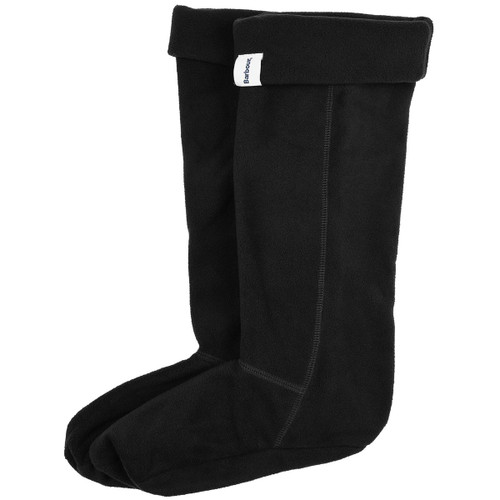 Black Barbour Mens Fleece Wellington Sock