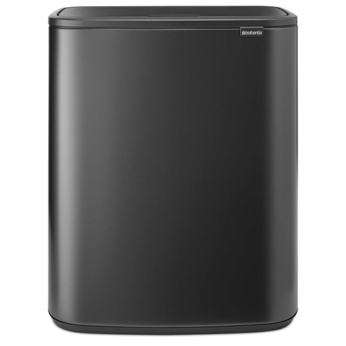 Matt Black Brabantia Bo Touch Bin 60 Litre