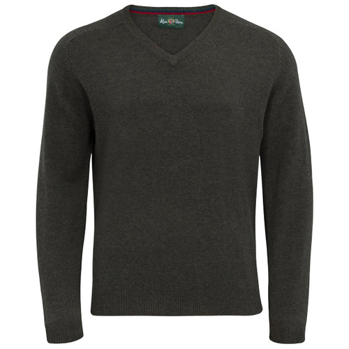 Alan Paine Mens Streetly Half Zip Mock Neck Jumper