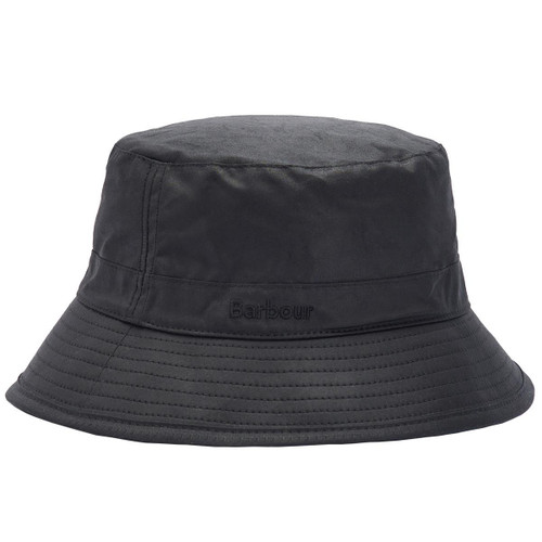 Black Barbour Mens Wax Sports Hat