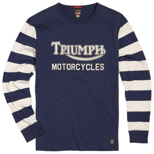 Indigo/Bone Triumph Mens Ignition Coil Long Sleeve Tee