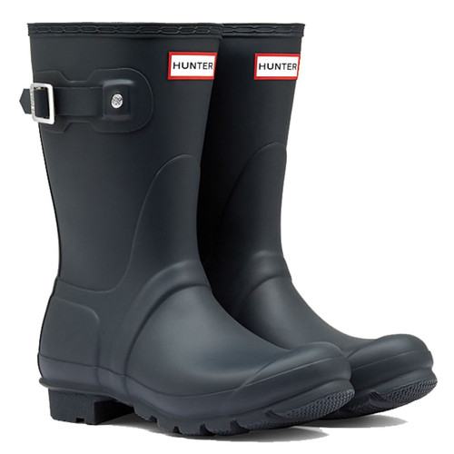 Navy Hunter Womens Original Short Wellington Boots Navy Hunter Womens Original Short Wellington Boots
