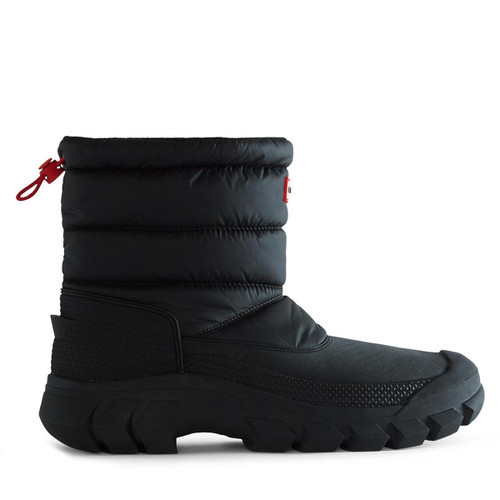 Black Hunter Mens Intrepid Short Snow Boots Black Hunter Mens Intrepid Short Snow Boots