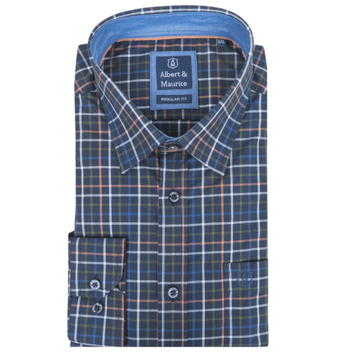 Albert and Maurice Mens Mordiford Check Shirt