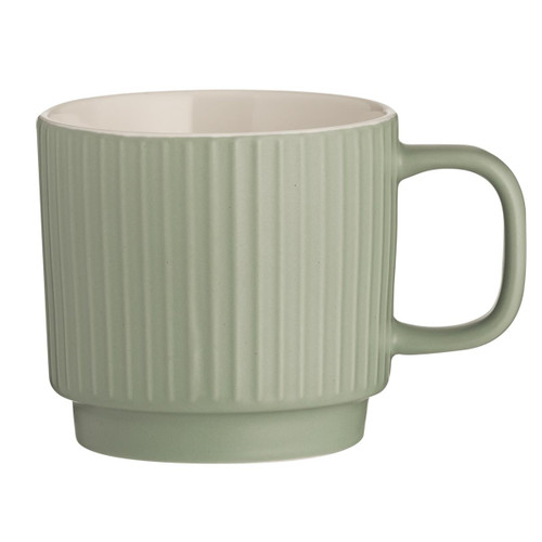 Mason Cash Embossed Line Mug Green