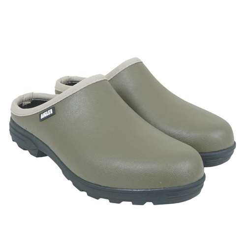 Kaki Aigle Mens Lessfor Open Rubber Shoes