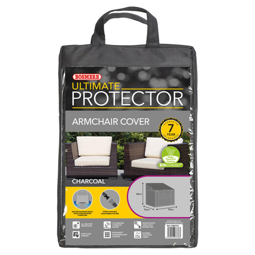 Charcoal UM615C Bosmere Ultimate Protector Armchair Cover