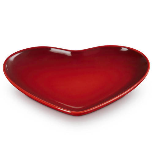 Cerise Le Creuset Stoneware 22cm Heart Plate