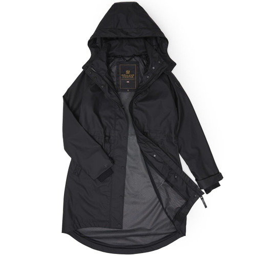 Black Holland Cooper Womens Chartwell Rain Parka