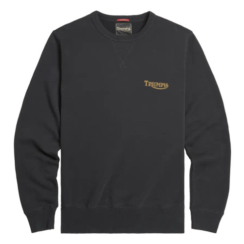 Black/Gold Triumph Mens Circuit Crew Neck Sweat Black/Gold Triumph Mens Circuit Crew Neck Sweat