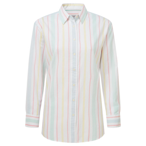 Multi Stripe Schoffel Womens Walberswick Cotton Shirt