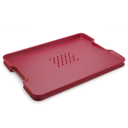 Red Large  Joseph Joseph Cut & Carve Plus Chopping Board