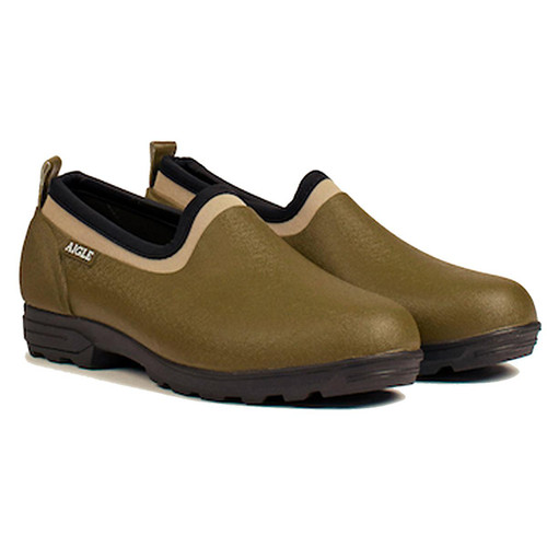 Kaki Green Aigle Lessfor Rubber Shoes