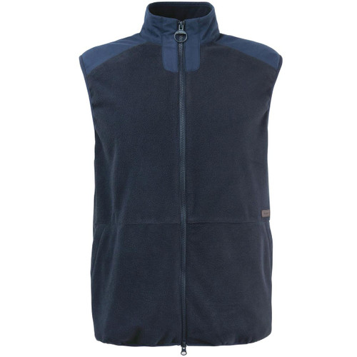 Navy Barbour Mens Country Fleece Gilet