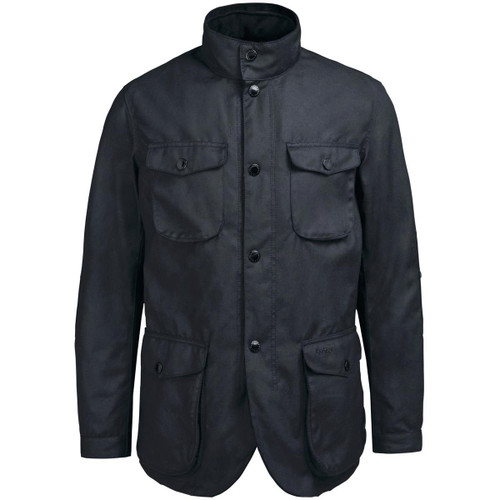 Black/Classic Barbour Mens Ogston Wax Jacket