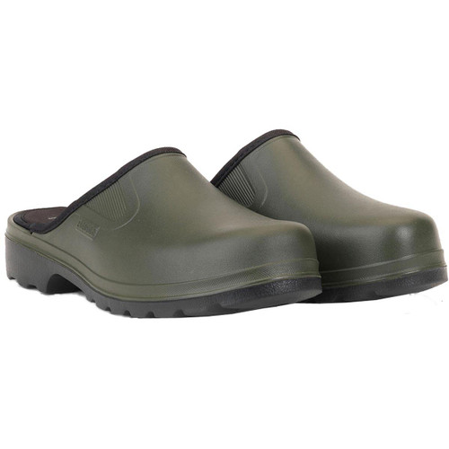 Khaki Aigle Mens Taden Clogs