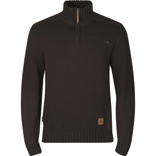 Demitasse Brown Harkila Mens Annaboda 2.0 HSP Knit Pullover