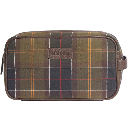 Classic Tartan Barbour Tartan & Leather Washbag