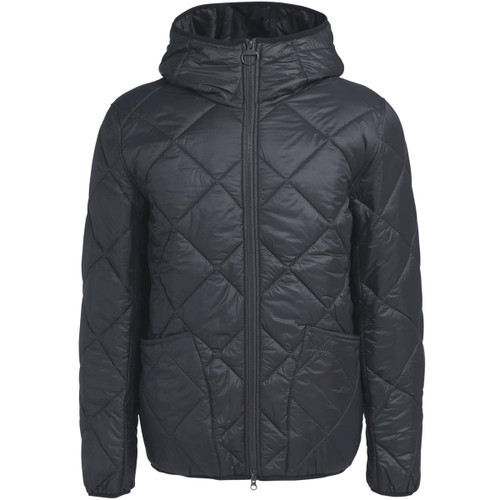 Black Barbour Mens Winter Hooded Liddesdale Quilt Jacket