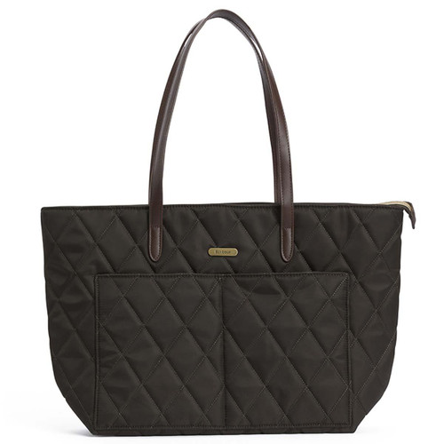 Olive Barbour Womens Quilted Tote Bag