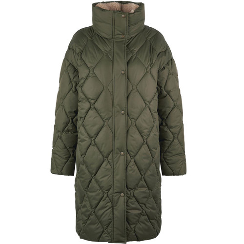 Deep Olive Barbour Womens Samphire Quilt Jacket